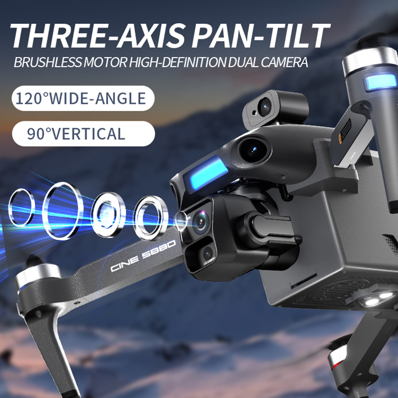 2026 New 8K Dual Camera Drone  - огляд і ціна Drone Gimbal 3 Axis